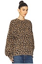 view 2 of 4 Miles Sweatshirt in Black & Brown Leopard