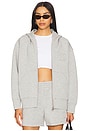 view 1 of 5 Bond Zip Up Hoodie in Heather Grey