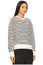 view 2 of 4 Dean Sweatshirt in Black Stripe French Terry
