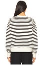 view 3 of 4 Dean Sweatshirt in Black Stripe French Terry