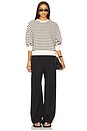 view 4 of 4 Dean Sweatshirt in Black Stripe French Terry
