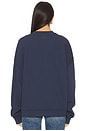 view 3 of 4 Miles Oversized Letterman Sweatshirt in Washed Navy