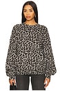view 1 of 5 Miles Sweatshirt in Grey Leopard