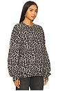 view 2 of 5 Miles Sweatshirt in Grey Leopard