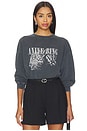 view 1 of 4 Spencer Leopard Sweatshirt in Washed Black