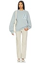 view 4 of 5 Miles Oversized Sweatshirt Letterman in Pastel Blue