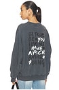 view 1 of 5 Miles Sweatshirt Empowerment in Washed Black