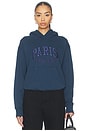 view 1 of 5 Debbie Shrunken Hoodie Paris in Washed Navy