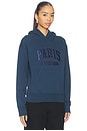 view 2 of 5 Debbie Shrunken Hoodie Paris in Washed Navy