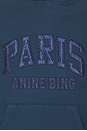 view 5 of 5 Debbie Shrunken Hoodie Paris in Washed Navy