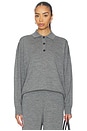 view 1 of 4 Lee Polo Sweater in in Medium Heather Grey