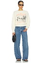 view 4 of 4 Harry Shrunken Sweatshirt Surfer in Ecru