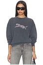 view 1 of 5 SUDADERA DE LEOPARDO SPENCER  in Washed Black