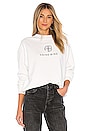 view 1 of 4 Ramona Monogram Sweatshirt in White