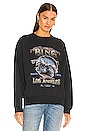 view 2 of 5 Ramona Biker Sweatshirt in Washed Black