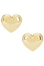 view 1 of 2 BRINCOS HEART in Gold
