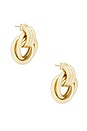 view 1 of 3 Triple Knot Earrings in Gold