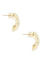 view 3 of 3 Knot Earrings in Gold