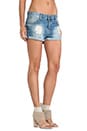 view 2 of 3 Denim Shorts in Light Distressed