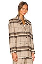 view 3 of 5 Quinn Blazer in Khaki Plaid