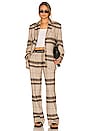 view 5 of 5 Quinn Blazer in Khaki Plaid