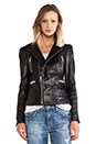 view 2 of 6 Structured Leather Jacket in Black