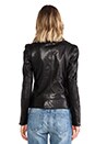 view 4 of 6 Structured Leather Jacket in Black