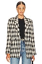 view 1 of 5 Diana Blazer in Tan & Black Plaid