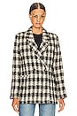 view 2 of 5 Diana Blazer in Tan & Black Plaid