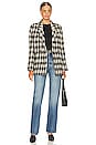 view 5 of 5 Diana Blazer in Tan & Black Plaid