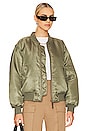view 1 of 6 Leon Bomber in Army Green