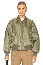 view 2 of 6 Leon Bomber in Army Green