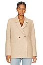 view 2 of 5 Fishbone Blazer in Tan & Cream