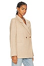 view 3 of 5 Fishbone Blazer in Tan & Cream