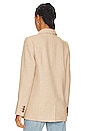 view 4 of 5 Fishbone Blazer in Tan & Cream