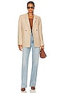 view 5 of 5 Fishbone Blazer in Tan & Cream