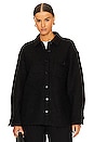 view 2 of 5 BLOUSON SLOAN in Black Woven