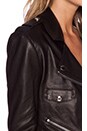 view 5 of 6 Cropped Leather Jacket in Black