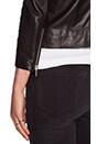 view 6 of 6 Cropped Leather Jacket in Black