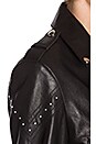view 5 of 6 Studded Moto Jacket in Black