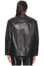 view 4 of 5 BLOUSON HENRY in Black Leather