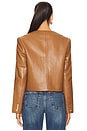 view 4 of 6 Amber Jacket in Cognac Recycled Leather