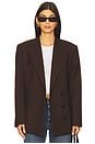 view 1 of 5 Aretha Blazer in Dark Brown