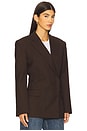 view 3 of 5 Aretha Blazer in Dark Brown