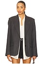 view 1 of 5 Ross Single Breasted Blazer in Dark Grey