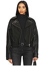 view 1 of 4 Julie Jacket in Black Leather