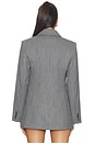 view 4 of 6 Tiphaine Blazer in Light Grey Pinstripe