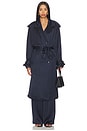 view 2 of 4 Rickie Maxi Trench in Navy