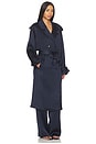 view 3 of 4 Rickie Maxi Trench in Navy