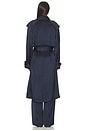 view 4 of 4 Rickie Maxi Trench in Navy